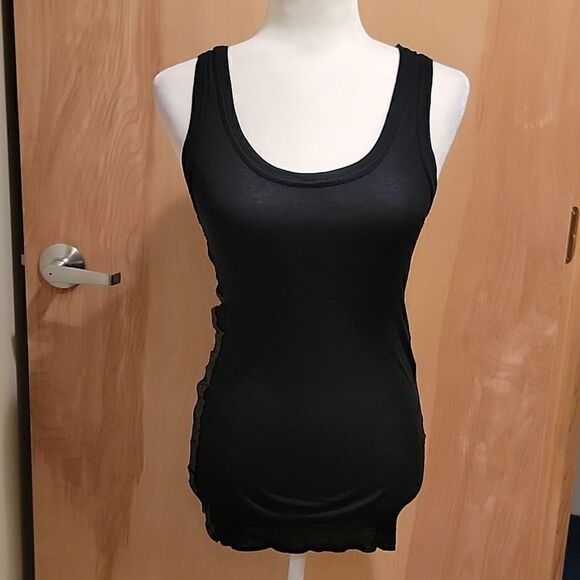 Michael Stars side sequin black tank - Picture 4 of 9